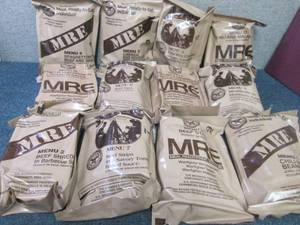 lot 146 image: Sealed Case of 12 MREs Meal Ready ...