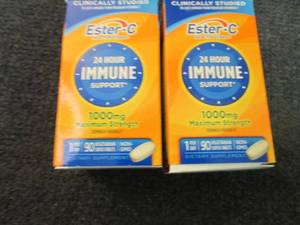 lot 172 image: 2- 90 ct Ester-C Immune Support pas...