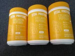 lot 184 image: 3- 11.5 oz Collagen Peptide Supplem...