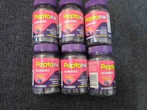 lot 203 image: 6- 24 ct Pepto PM Gummies...