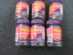 lot 220 image: 6- 24 ct Pepto PM Gummies...