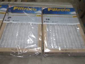 lot 224 image: 2- 3pk 3M Filtrete Basic 14x20x1 in...