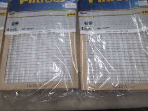 lot 226 image: 2- 3pk 3M Filtrete Basic 14x20x1 in...