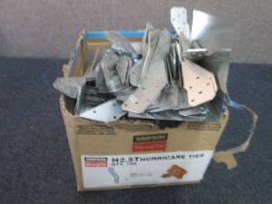 lot 234 image: Box of Thurricane Ties...