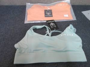 lot 308 image: 2 Large Gym Wolf Sports Bras...