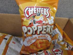 lot 369 image: 12- 2 oz Chesters Cheddar Whirlz P...