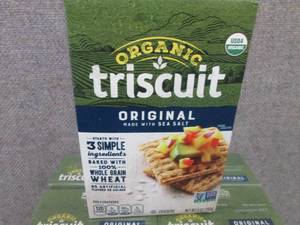 lot 374 image: 12- 9 oz Organic Original Triscuits...