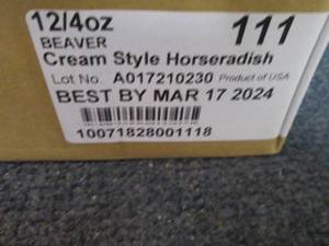 lot 401 image: 12- 4 oz Beaver Cream Horseradish...