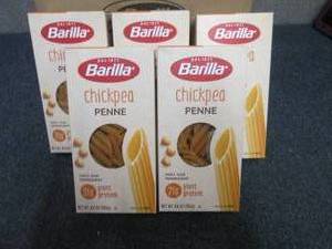 lot 471 image: 5- 8.8 oz Barilla Chickpea Penne Pa...
