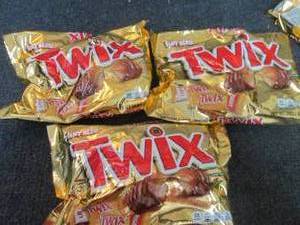 lot 480 image: 3- 10.83 oz Twix Bars Fun Size...