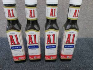 lot 501 image: 4- 5 oz A1 Original Sauce...
