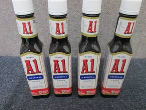 lot 505 image: 4- 5 oz A1 Original Sauce...