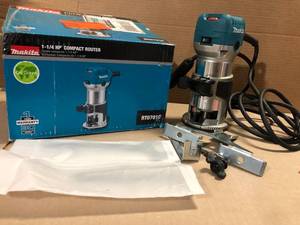 Makita 6.5 Amp 1-14 HP Corded Fixed Base Variable Speed Compact Router with Quick-Release Customer Returns See Pictures