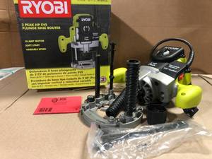 RYOBI 10 Amp 2 HP Plunge Base Corded Router Customer Returns See Pictures