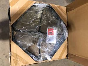 Hampton Bay Windgate 40 in. Dia. Round Steel Wood Burning Fire Pit with Spark Guard   Customer Returns See Pictures