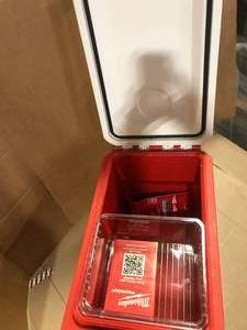 Milwaukee PACKOUT 10 in. Red 16 qt. Compact Cooler Customer Returns See Pictures