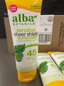 lot 11 image: I 1 - Alba Botanica Sensitive Sheer Shield Sunscreen SPF 45 - 6 Pack