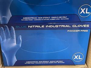 lot 24 image: First Colonial Trading Co. Blue Nitrile Industrial Gloves - 1000 Pieces