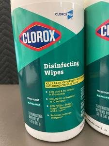lot 27 image: CloroxPro Disinfecting Wipes - 75 Premoistened Wipes (Lot of 3)
