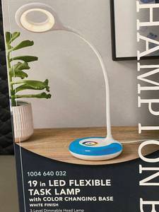 lot 201 image: E2 - Hampton Bay 19 in LED Flexible Task Lamp with Color Changing Base
