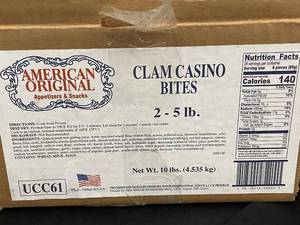 G - American Original Clam Casino Bites - 10 lbs