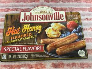 I - Johnsonville Hot Honey Flavored Breakfast Sausage 4 X 12 oz packs