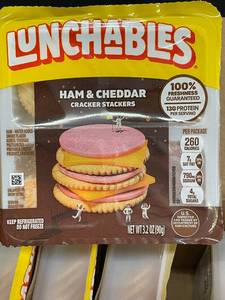 M - Lunchables Ham & Cheddar Cracker Stackers - 16 Pack