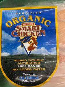 C - Organic Smart Chicken Tenderloins - 2 Packs Approx 2.5 lbs