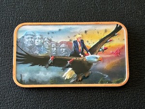 1 Ounce .999 Copper Bar Trump Eagle