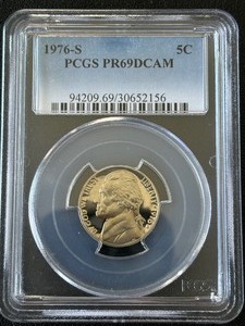 1976-S Jefferson Nickel Proof PCGS PR69 Deep Cameo