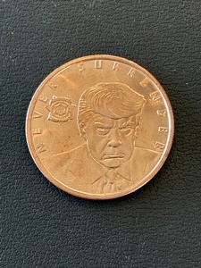 1 Ounce .999 Fine Copper Round Trump