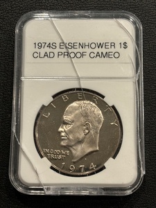 1974-S Eisenhower Dollar Proof Cameo
