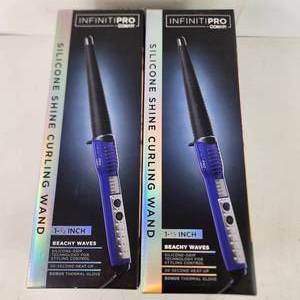 Lot Of Two InfinitiPro Conair Silicone Shine Curling Wand Beachy Waves 1-12