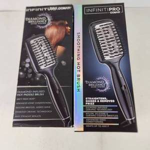 Lot Of Six InfinitiPro Conair Smoothing Hot Brush Straightens Shines & Removes Frizz
