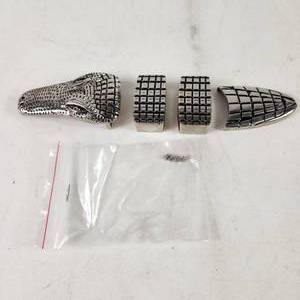 New Metal Belt Buckle Alligator Four Piece