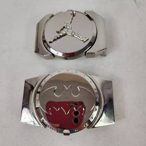 Lot Of Two New Metal Belt Buckles Removable Butane Lighters Batman LOGO And Air Jordan
