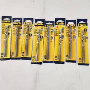 Lot Of Eight New Irwin 716 Rotary Masonry Drill Bit Tungsten Carbide Tip
