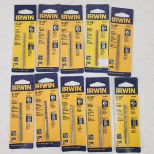 Lot Of Ten New Irwin 532 Rotary Masonry Drill Bits