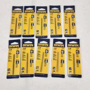 Lot Of Ten New Irwin 18 Rotary Masonry Drill Bits