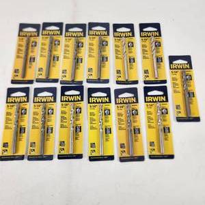 Lot Of Thirteen New Irwin 516 Rotary Masonry Drill Bits