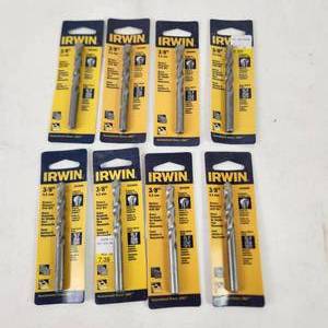 Lot Of Eight New Irwin 38 Rotary Masonry Drill Bits