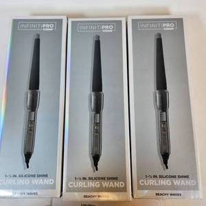 3 Conair Infiniti Pro Curling Wand 1-12 Silicone Shine
