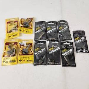 Lot Of Eleven New Router Bits Miscellaneous Sizes