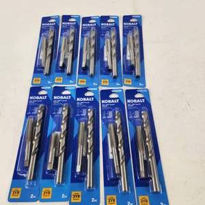 Lot Of Ten New Kobalt 12-13NC Tap And Drill Sets #5036580