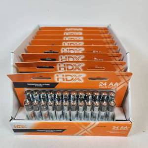 8 HDX 24 AA Batteries Total of 192