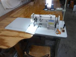lot 1 image: Juki Double Needle Commercial Sewing Machine