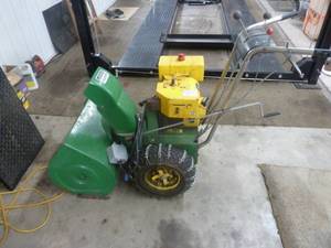 lot 9 image: John Deere 826 Snow Blower