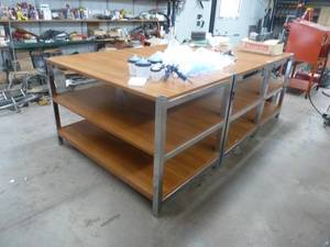 lot 72 image: Display Tables x 3