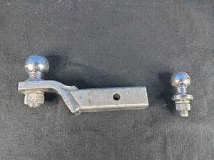lot 94 image: 2 Stainless Steel Receiver Hitch With 1 78 and 2 516 Balls