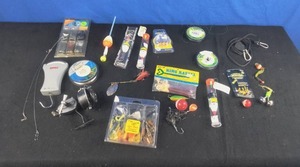 lot 136 image: More Fishing Lures, Reel, Scale, Bobbers, Kalins, Rapala, Etc.